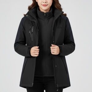 TBMPOY | 3-in-1 Waterproof Snowboarding/Skiing Jacket w/ Fleece Inner Layer